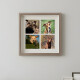 Portarretrato cuadro para cuatro fotos 27x27cm cuadrado MADERA