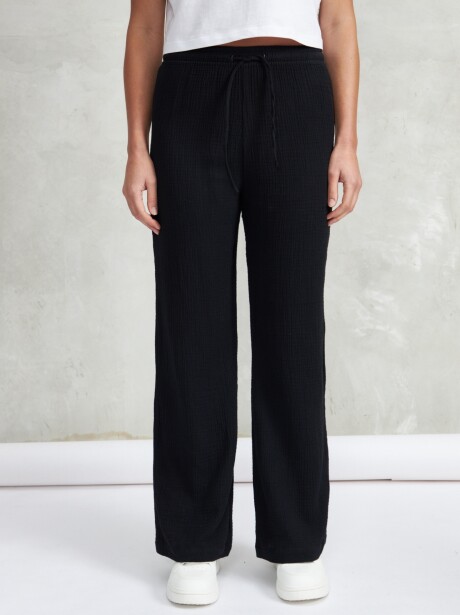 PANTALÓN TRAMA NEGRO