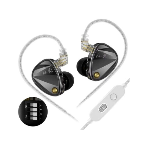 Auriculares Kz Vader Pro Con Switch Y Microfono Auriculares Kz Vader Pro Con Switch Y Microfono