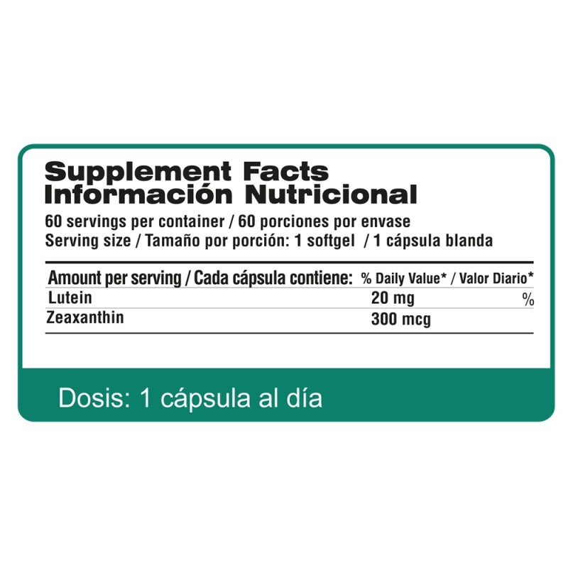 Luteína + Zeaxantina Qualivits 60 Tabletas Luteína + Zeaxantina Qualivits 60 Tabletas