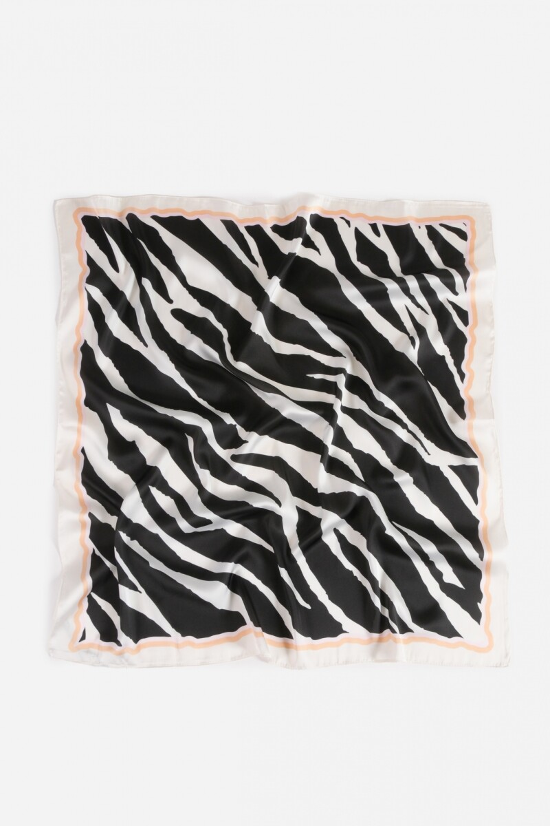 Pañuelo cebra negro