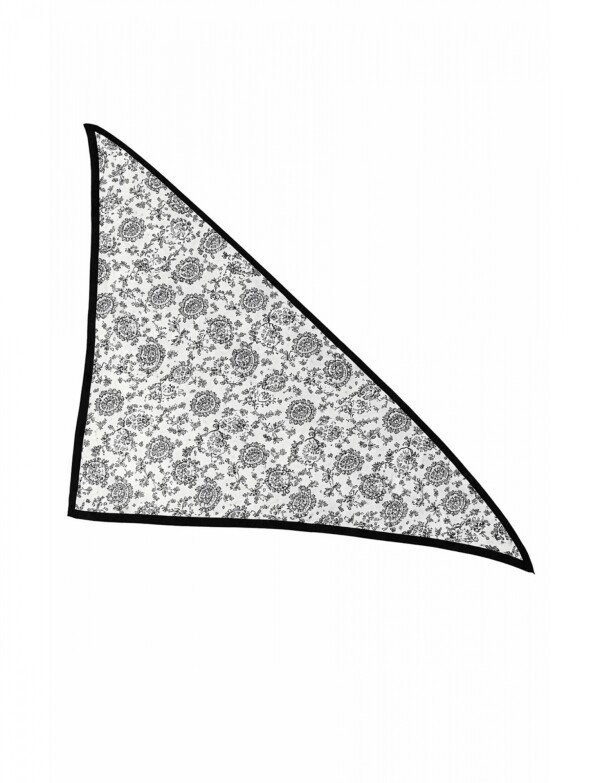 Pañuelo Triangulo Bulgaros NEGRO/BLANCO