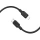 Cable Carga Rápida Usb-c A Lightning 2m Silicona Negro 27w Cable Carga Rápida Usb-c A Lightning 2m Silicona Negro 27w