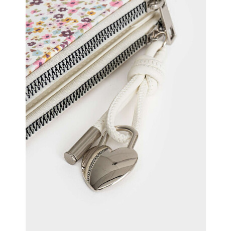 Billetera Fichero Flores Estampado Flores
