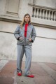 PUFFER CUERO BERLIN GRIS FENDI