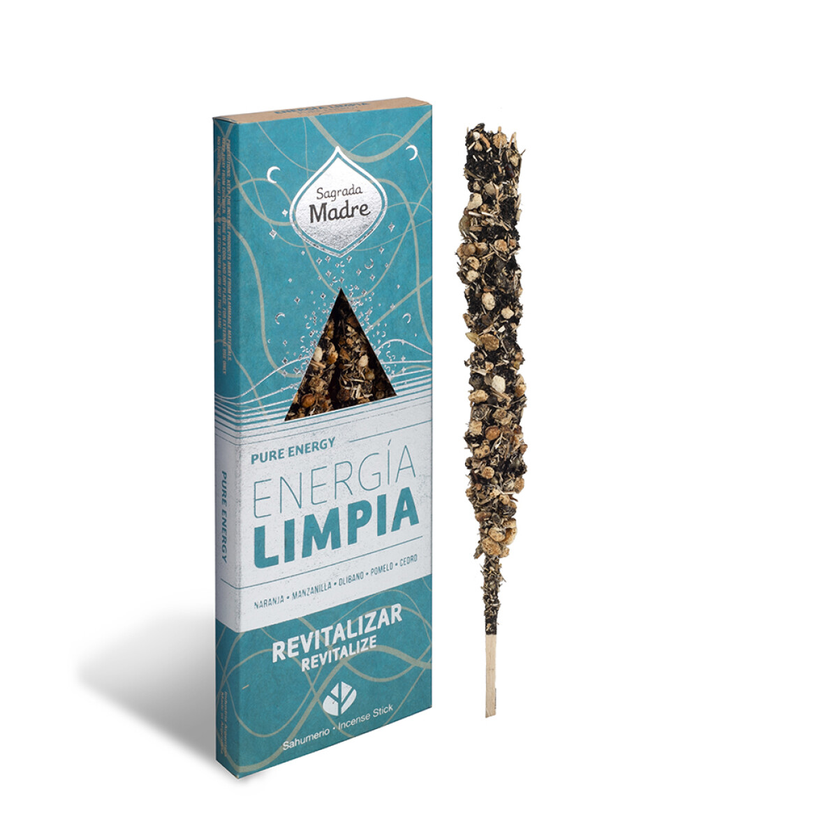 INCIENSO ENERGÍA LIMPIA SAGRADA MADRE X4 - Revitalizar 