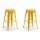 Taburete Tolix Pack 2 unidades Vintage Colores Hogar Pub Amarillo