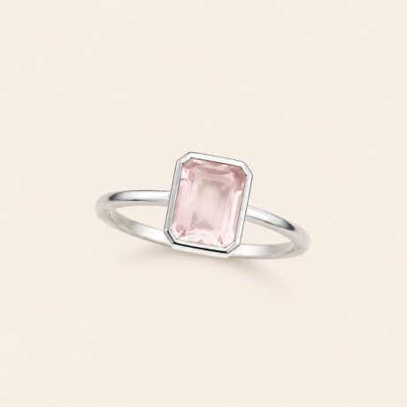 Anillo Burkina Cuarzo Rosa - Plata 925 Anillo Burkina Cuarzo Rosa - Plata 925