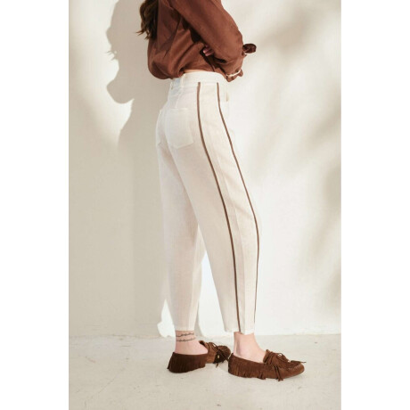 Pantalon Barrel Lines Crudo