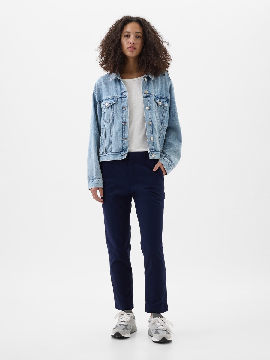 Pantalòn Khaki Downtown Mujer - Navy Uniform 