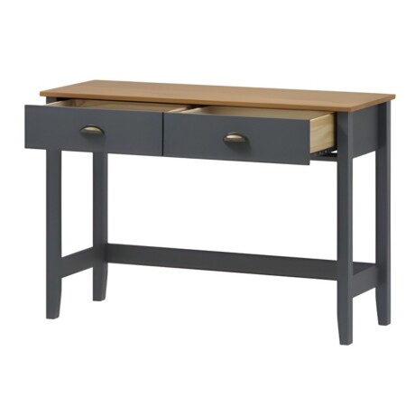 Mesa de Arrime Lumax Recibidor 2 cajones gris oscuro Mesa de Arrime Lumax Recibidor 2 cajones gris oscuro