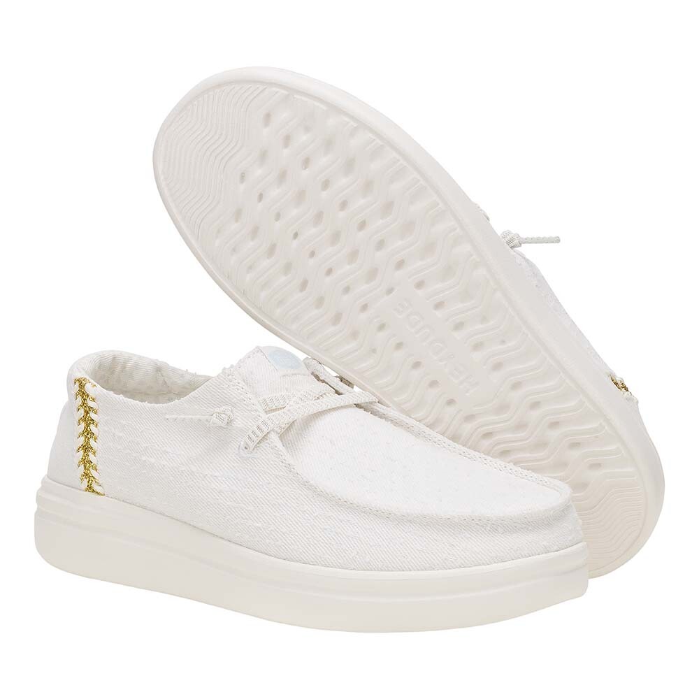 Wendy Rise Perf Canvas - Mujer White