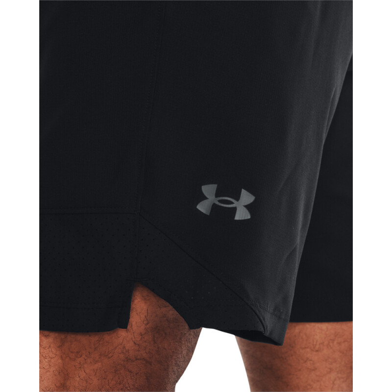 UA Vanish Woven 8in Shorts-ORG BLK-001