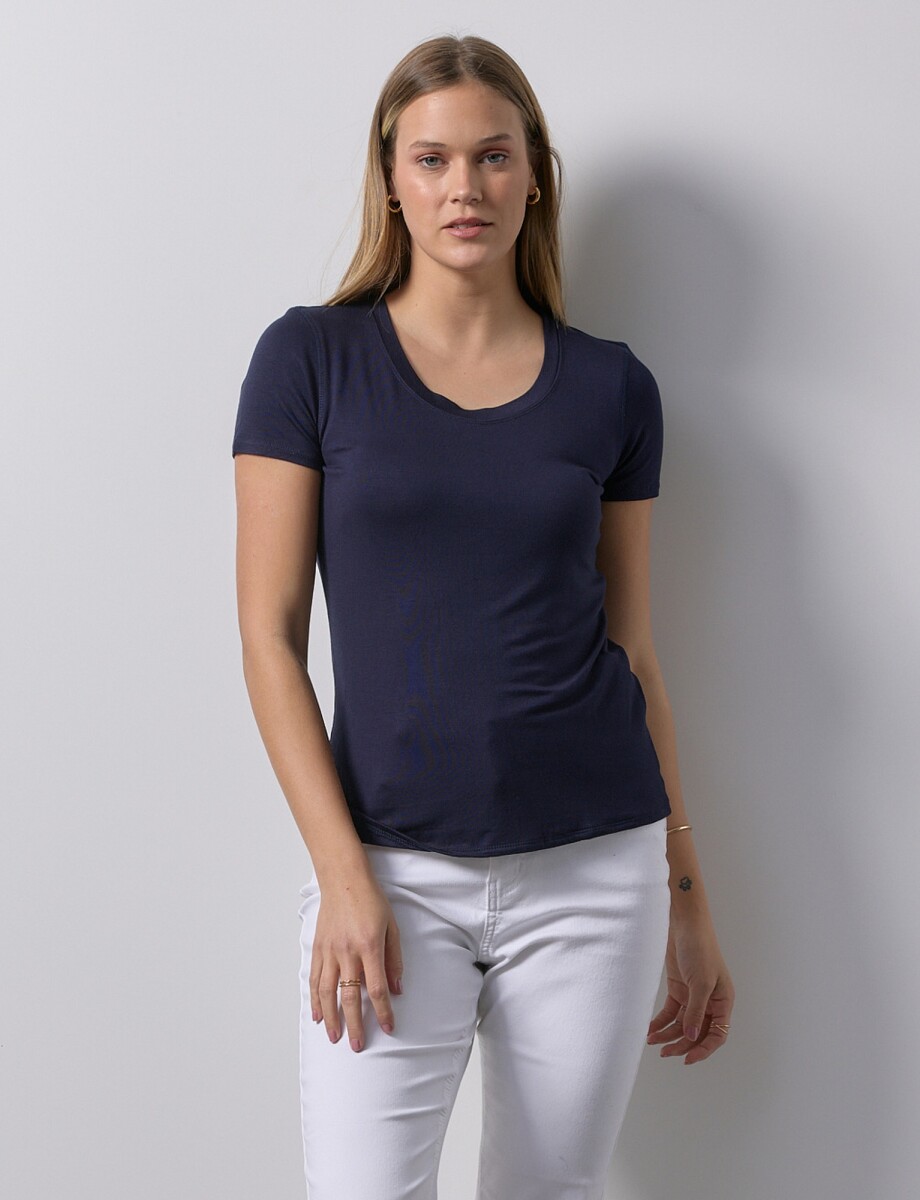 Remera Basica - Azul 