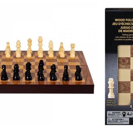 Juego de Mesa Black Gold Ajedrez Plegable Madera 001