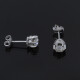 Caravanas en oro 18k blanco y brillantes. Caravanas en oro 18k blanco y brillantes.