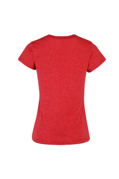 Camiseta jaspe a la base dama Roja jaspe