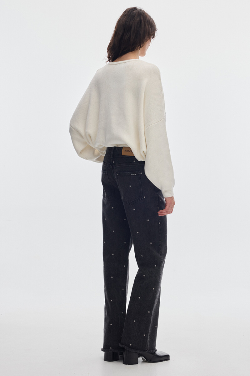 Jean Vaquero Dots Black