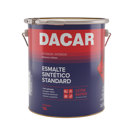 DACAR ESMALTE SINTETICO STANDARD BRILLANTE BLANCO 18 LITROS Dacar Esmalte Sintetico Standard Brillante Blanco 18 Litros