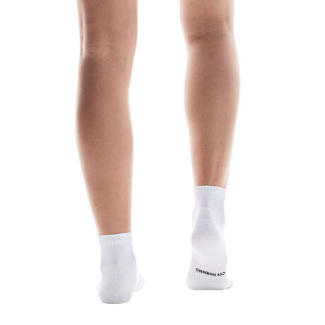 Medias Core Run Sock Alto Unisex Blanco