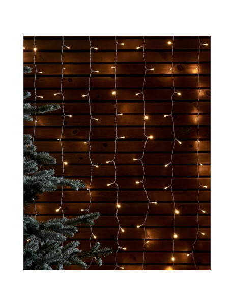 GUIA LUCES CORTINA 200 LED FIJAS CALIDA 2.MT X1MT DE CAIDA. C/T. GUIA LUCES CORTINA 200 LED FIJAS CALIDA 2.MT X1MT DE CAIDA. C/T.