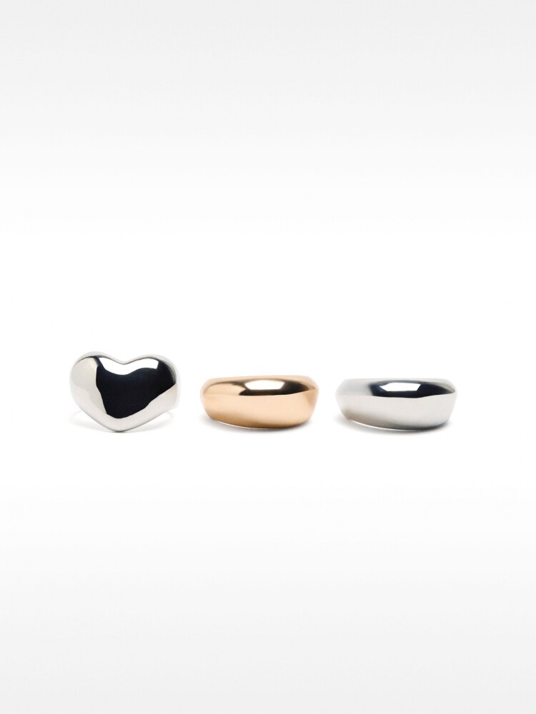 Set De Anillos Bicolor bicolor
