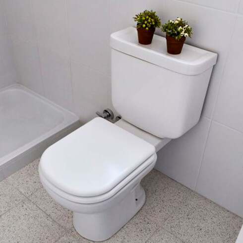 TAPA INODORO BARI MADERA BLANCA LAQUEADA PARA BAÑO 000