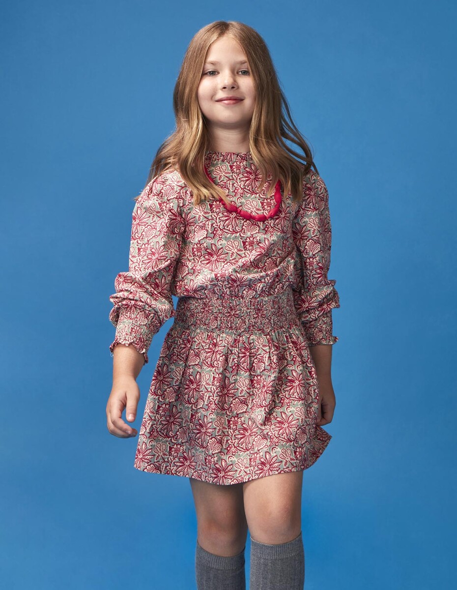 Vestido Flor India - Verde Oscuro 