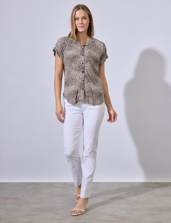 Camisa Animal Print GRIS/MULTI