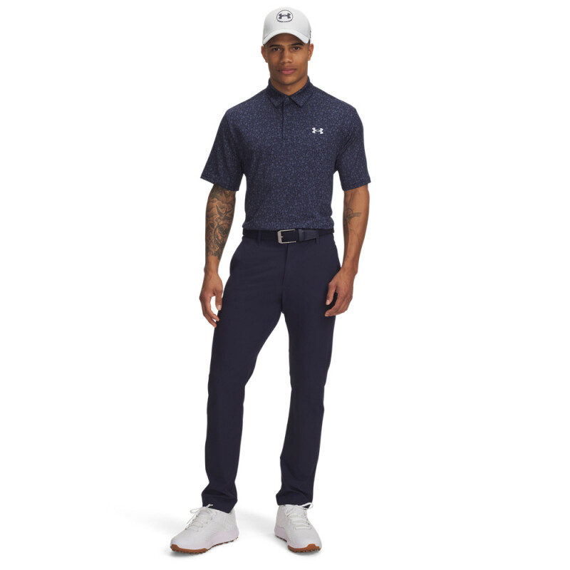 UA Playoff 3.0 Printed Polo-BLU BLU-424