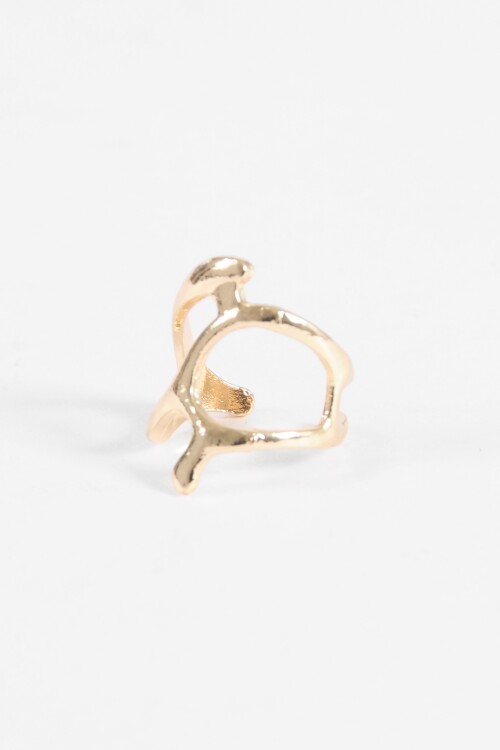 Anillo metallic dorado