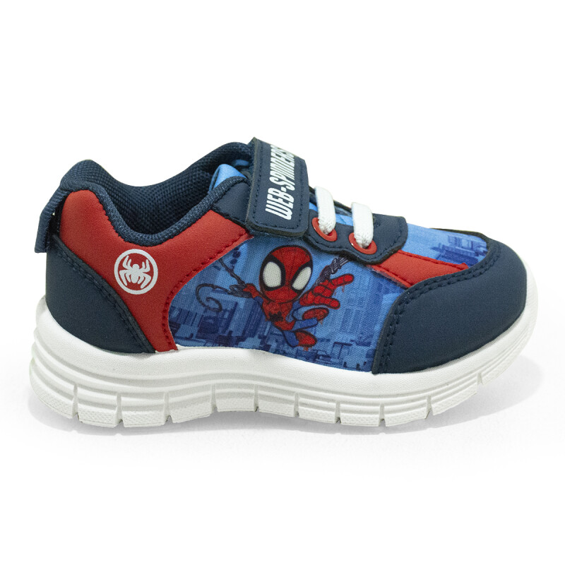 Championes Disney Marvel Spiderman c/Velcro de Niños - SPTCFW25014 Azul