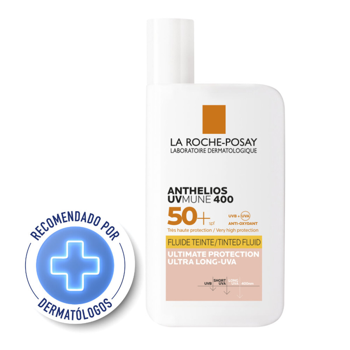 La Roche Posay Anthelios uv Mune 400 Fluido invisible con color 