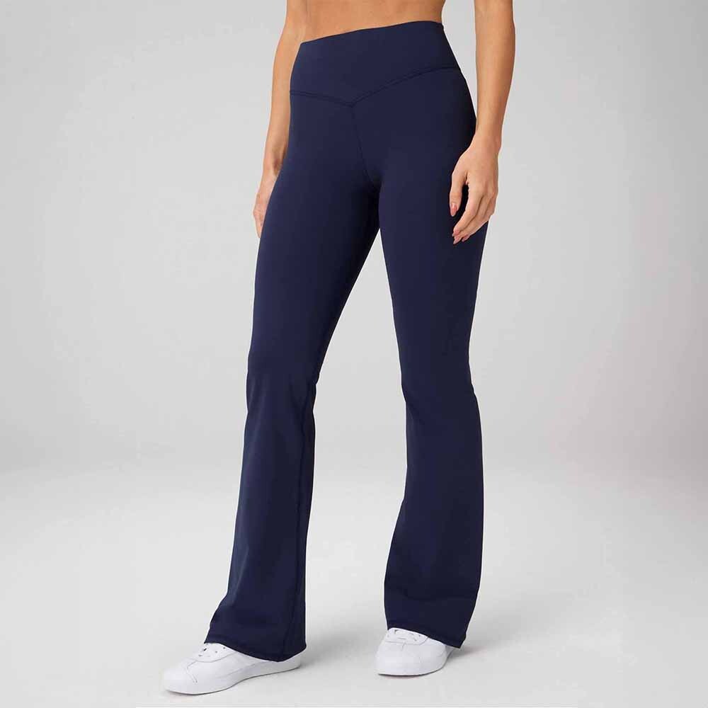 Pantalón Pureluxe High-Waisted Tlc Kick Flare Mujer Deep Navy