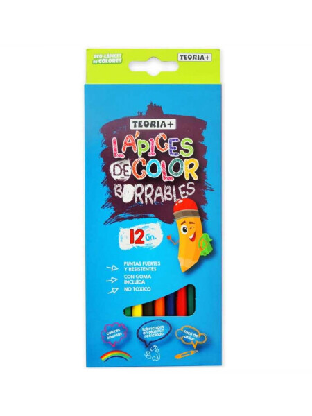 ECO-LAPICES BORRABLES X 12 TEORIA 4 O +