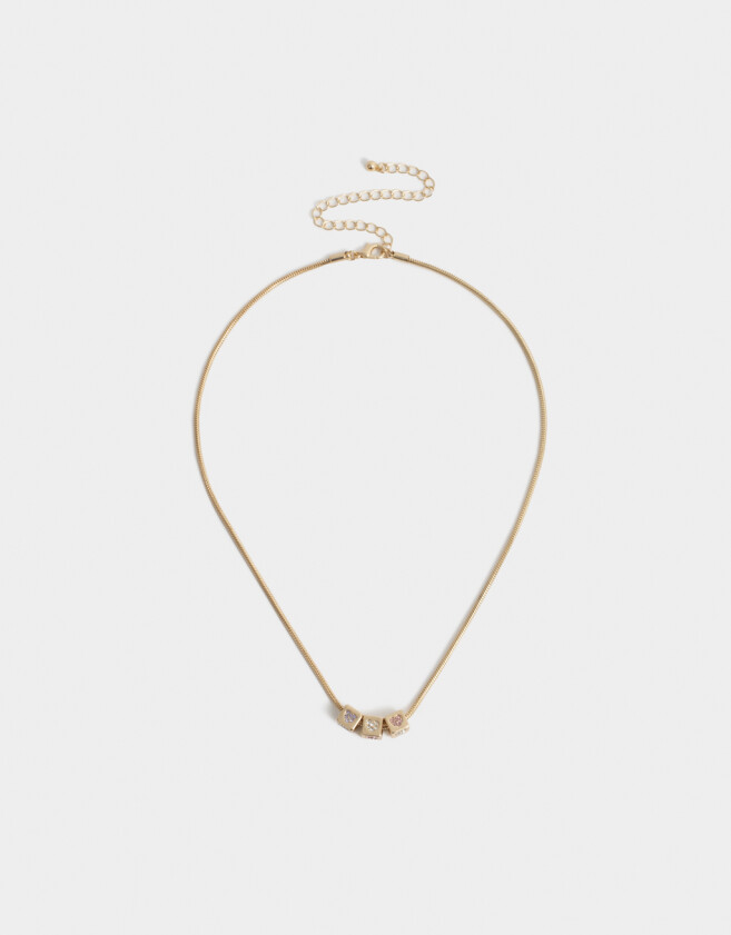 Cadena Corta con Dije Cadena Corta Con Dijes Strass - Dorado