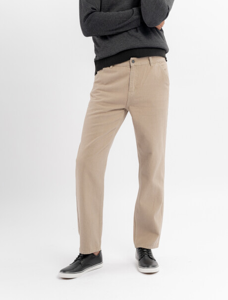 Jean carpintero color beige