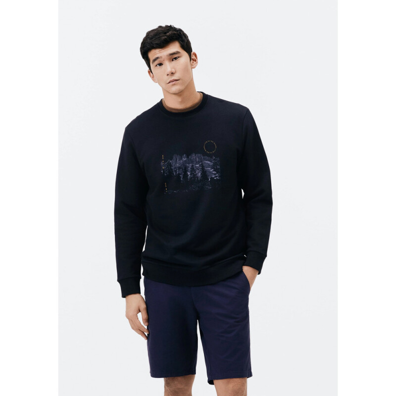 BERMUDA MASC AZUL ESCURO