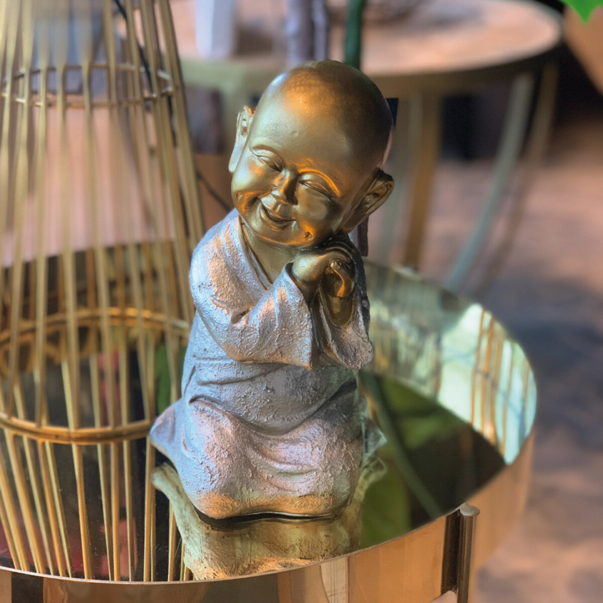Buda bebe plateado 