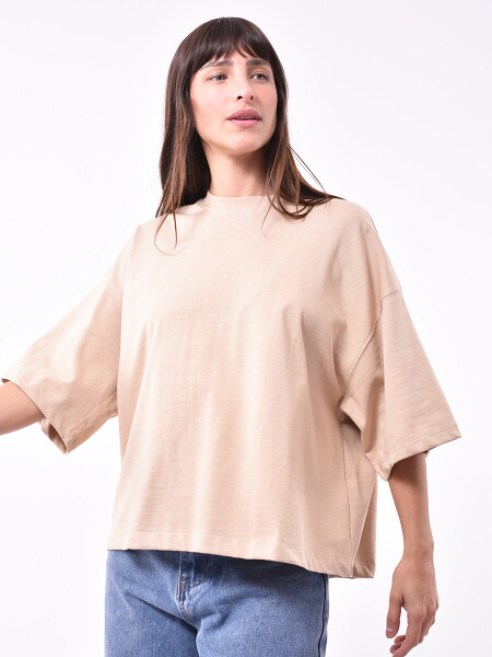 REMERA POPI BEIGE