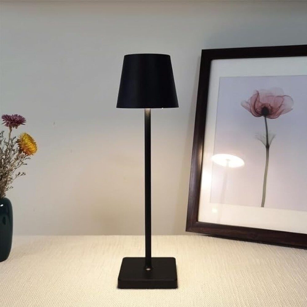 LAMPARA DE MESA LED 38CM NEGRO LAMPARA DE MESA LED 38CM NEGRO