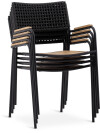 Silla apilable AJSTRUP black Silla apilable AJSTRUP black
