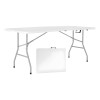 Mesa plegable 1.8m Portátil Eventos Jardín Exterior Mesa plegable 1.8m Portátil Eventos Jardín Exterior