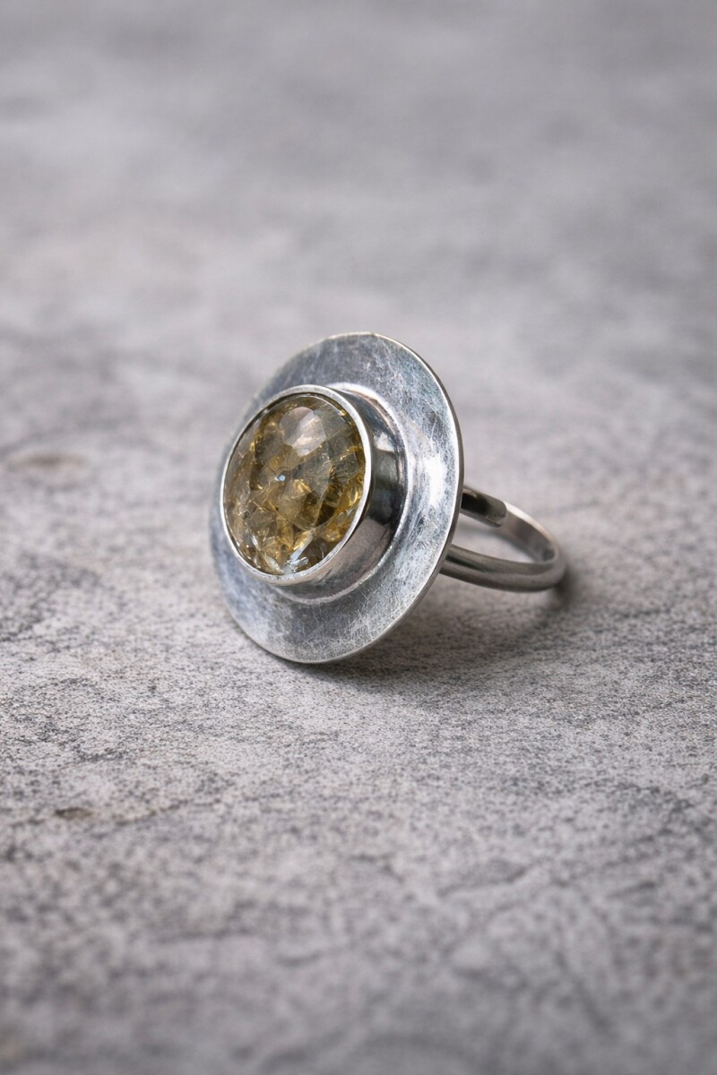 Stone Ring Alpaca Caramel