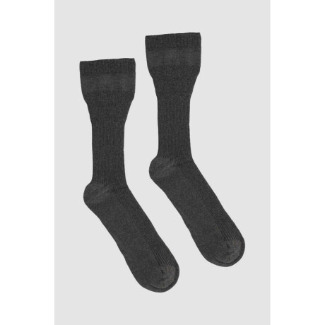 Medias compresion controlada algodon hombre Gris melange
