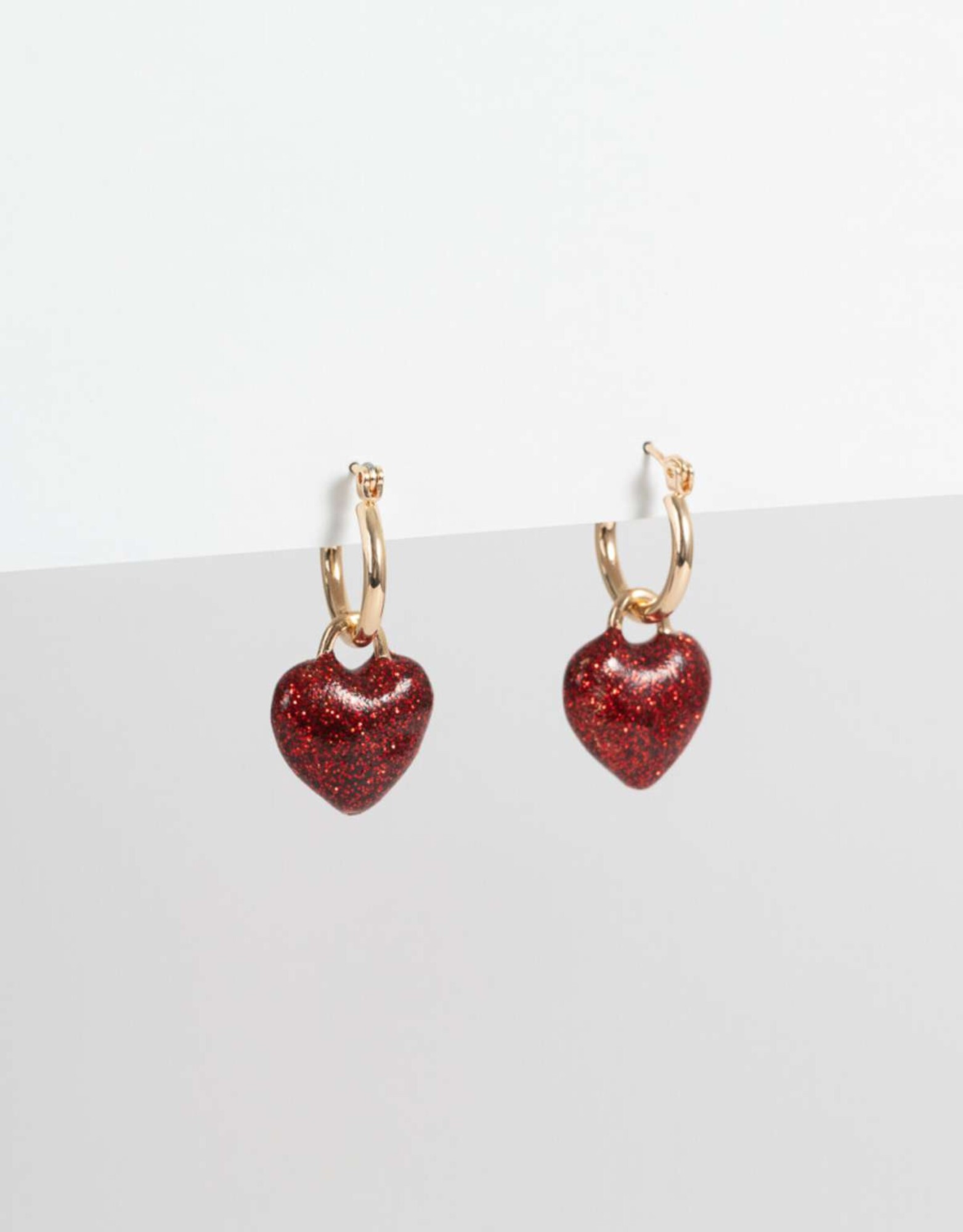 Aros Argollas Con corazón - Dorado — Tienda Soy Santander
