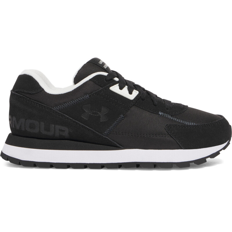UA GS Essential Runner-WHT BLK-001