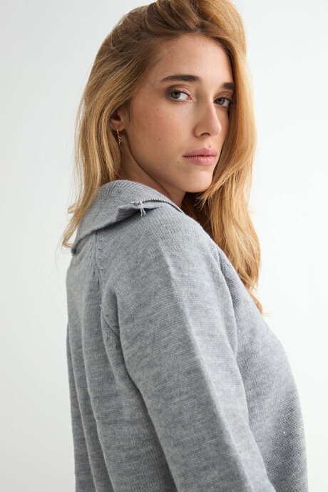 BUZO OLMO 1/2 CIERRE NEGRO