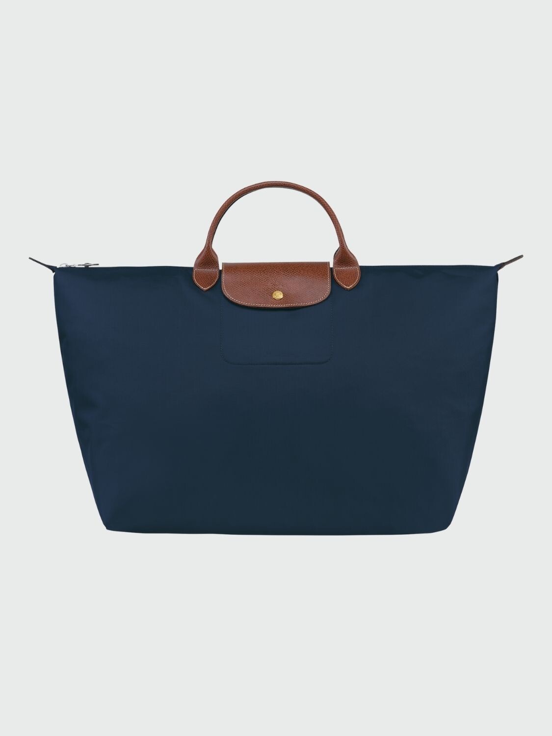 Longchamp -Bolso de viaje Longchamp plegable con cierre y asa corta, Le pliage Azul