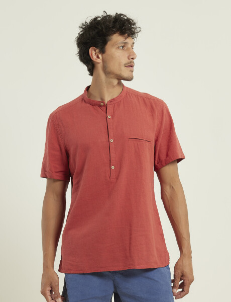 Camisa Harrington Label Rojo